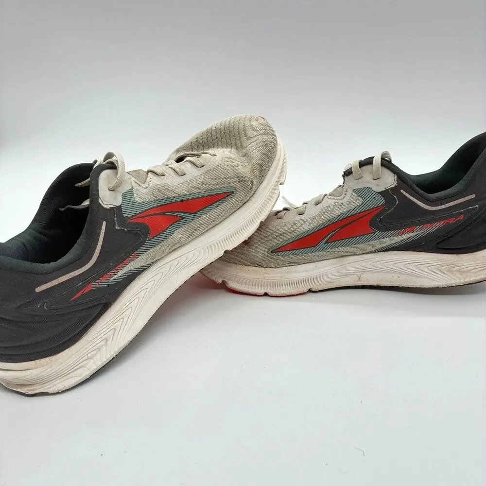 Altra Torin 6 Mens 8.5 Gray Red Running Shoes Zero Drop EGO MAX Pre Owned